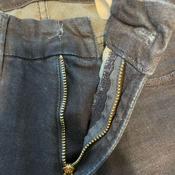 Good American Good Legs Cropped Jeans Blue Blue Dark Wash Skinny 6 28 - Picture 3 of 7